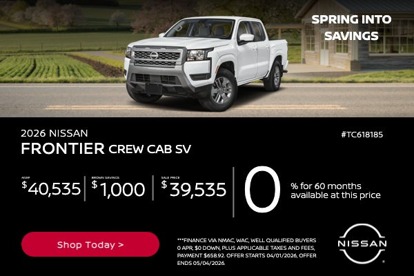 2026 NISSAN FRONTIER CREW CAB SV 