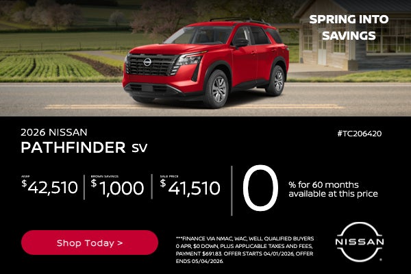 2026 NISSAN PATHFINDER SV