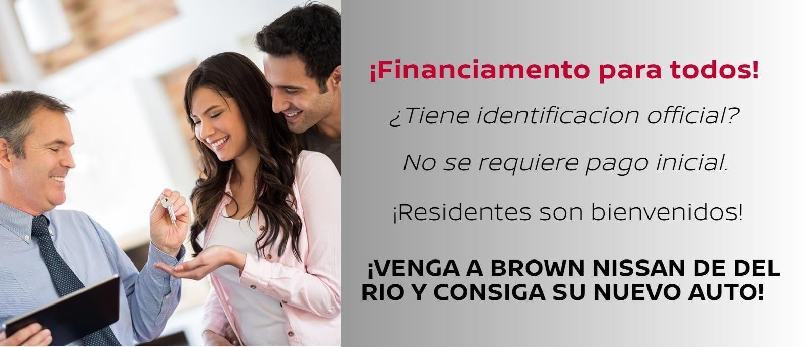 Finance in Spanish at Brown Nissan of Del Rio in Del Rio TX