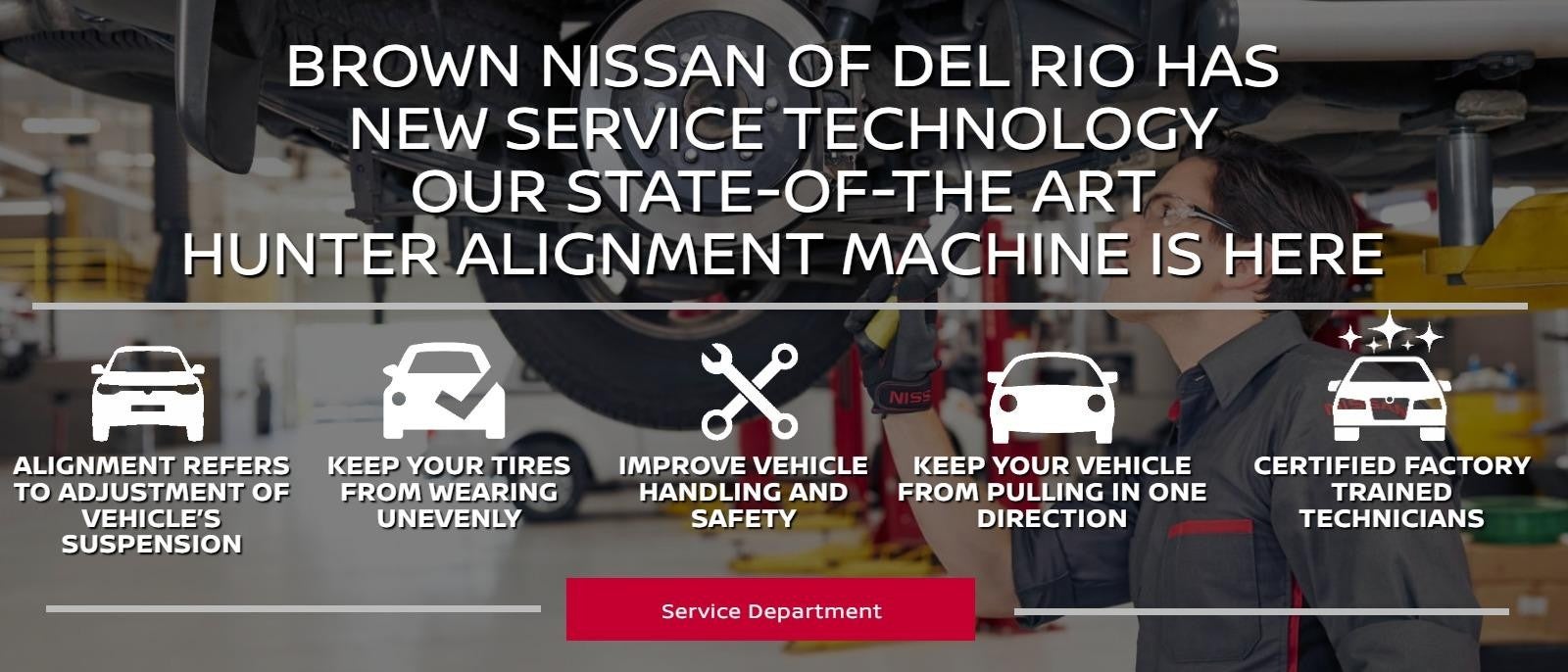 Service Department at Brown Nissan of Del Rio in Del Rio TX
