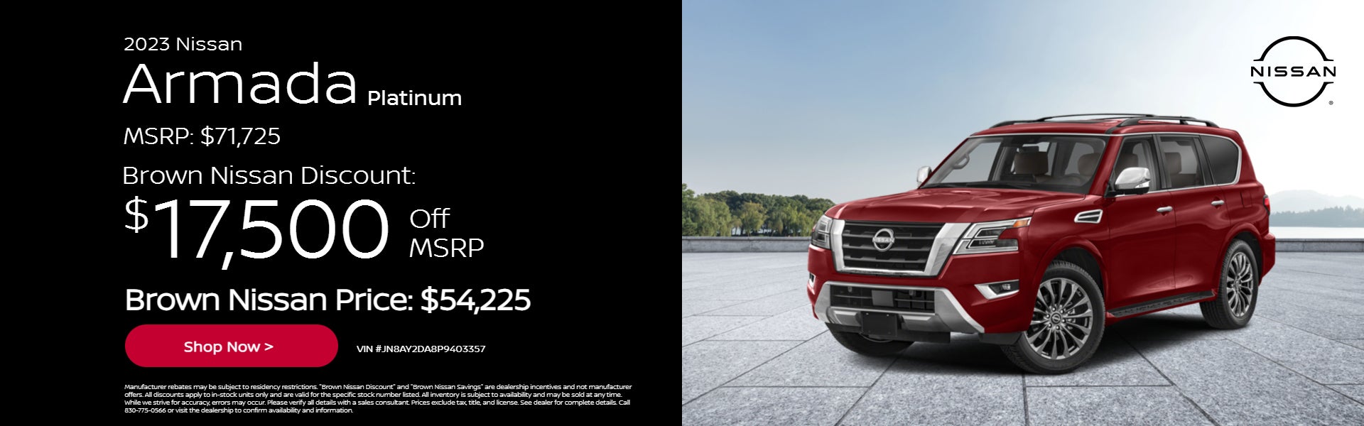 2023 Nissan Armada Platinum Offer